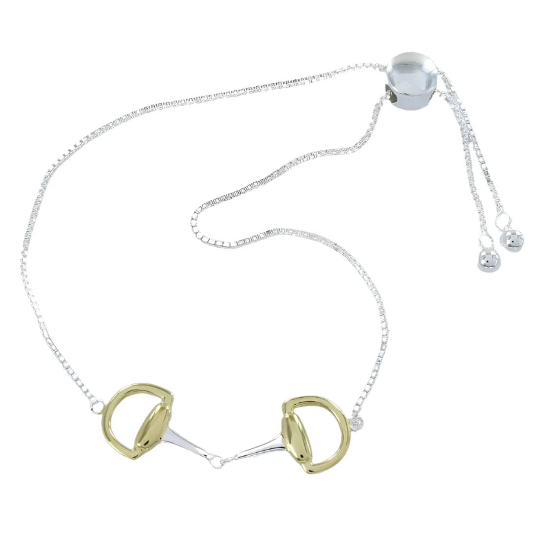 Reeves Snaffle Slider Bracelet - Gold