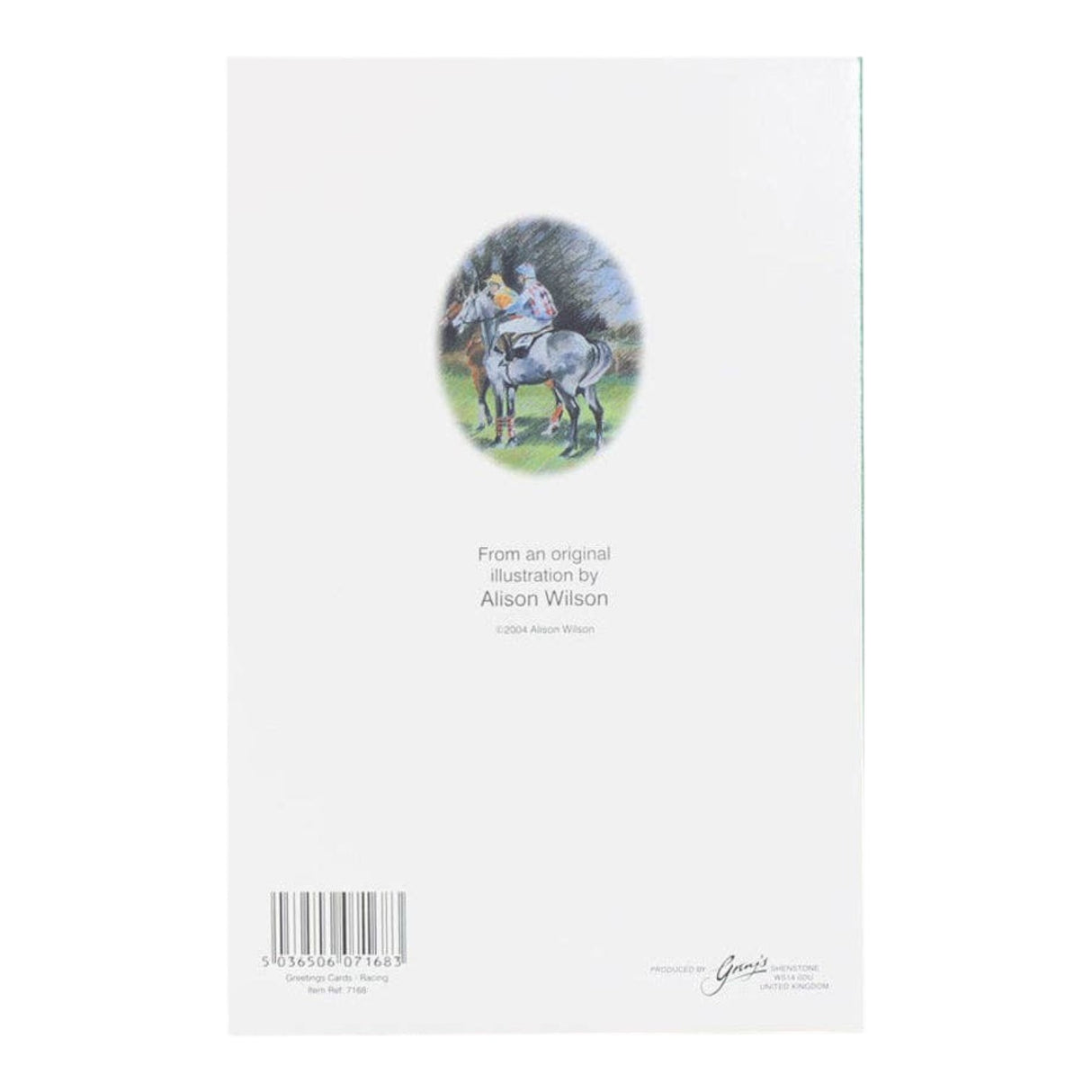 Grays 1922 Racing Greeting Card Countryside Blank Equestrian Horse Themed