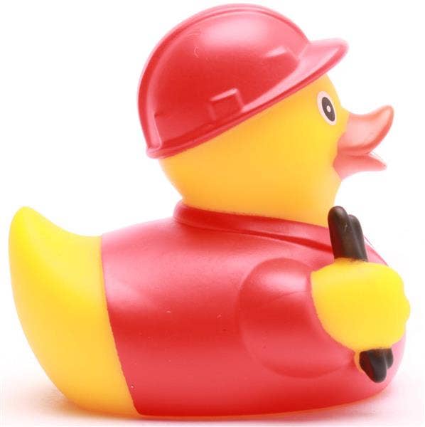 Duckshop Red Electrician Rubber Duck