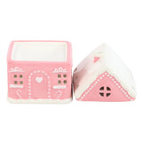 Something Different Pink Gingerbread House Oil Burner