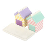 Something Different Pastel Beach Hut Salt and Pepper Shakers