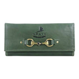 Grays 1922 Lily Snaffle Purse in Green Leather