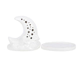 Something Different White Pastel Skies Moon Incense Cone Holder