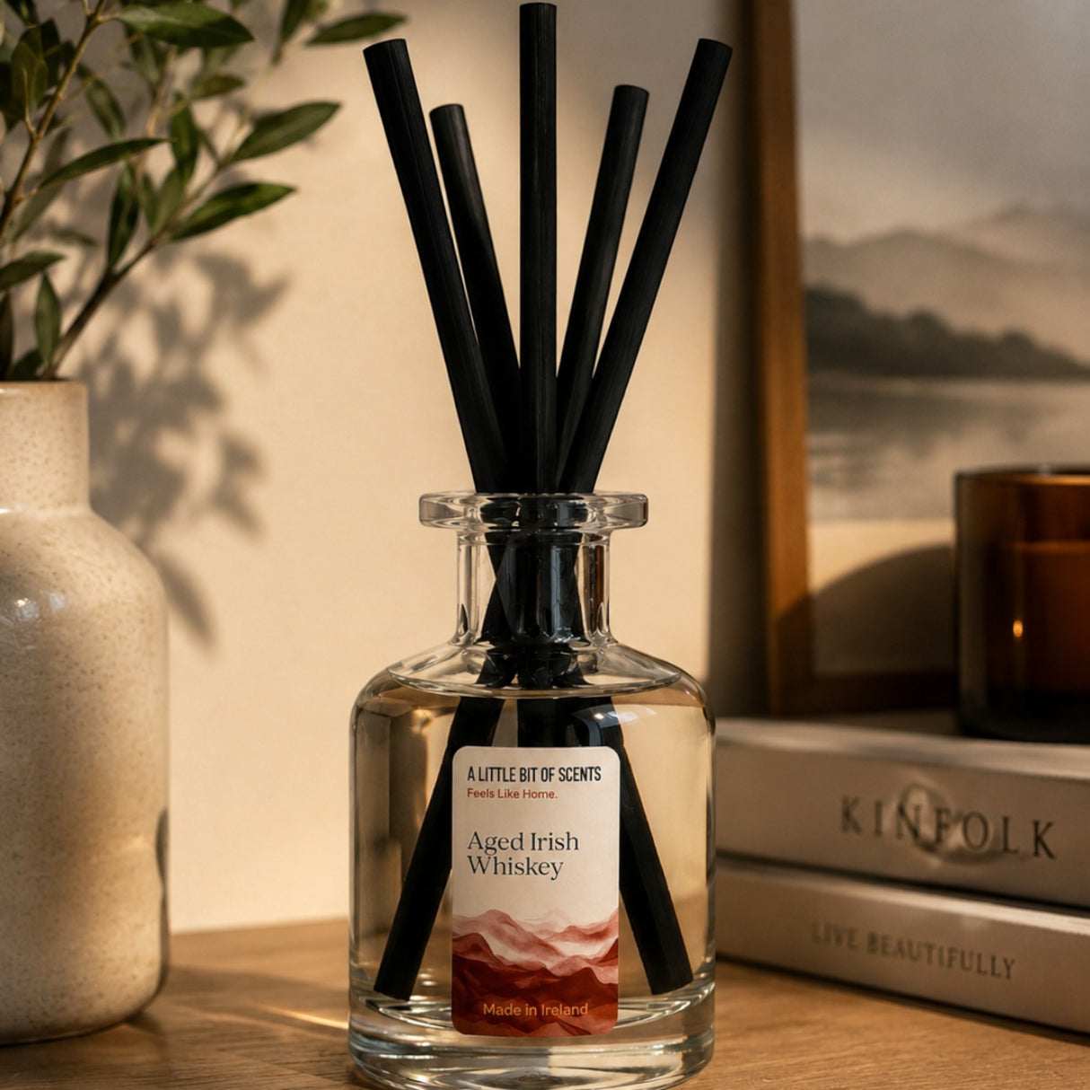 A Little Bit Of Scents Aged Irish Whiskey Whispers Reed Diffuser