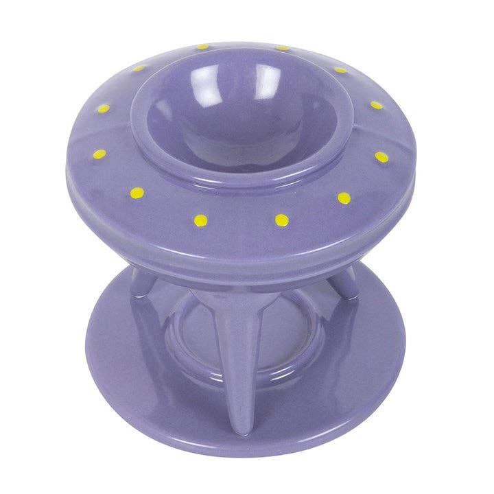 Something Different  UFO Wax Burner with Lime Alien Wax Melt
