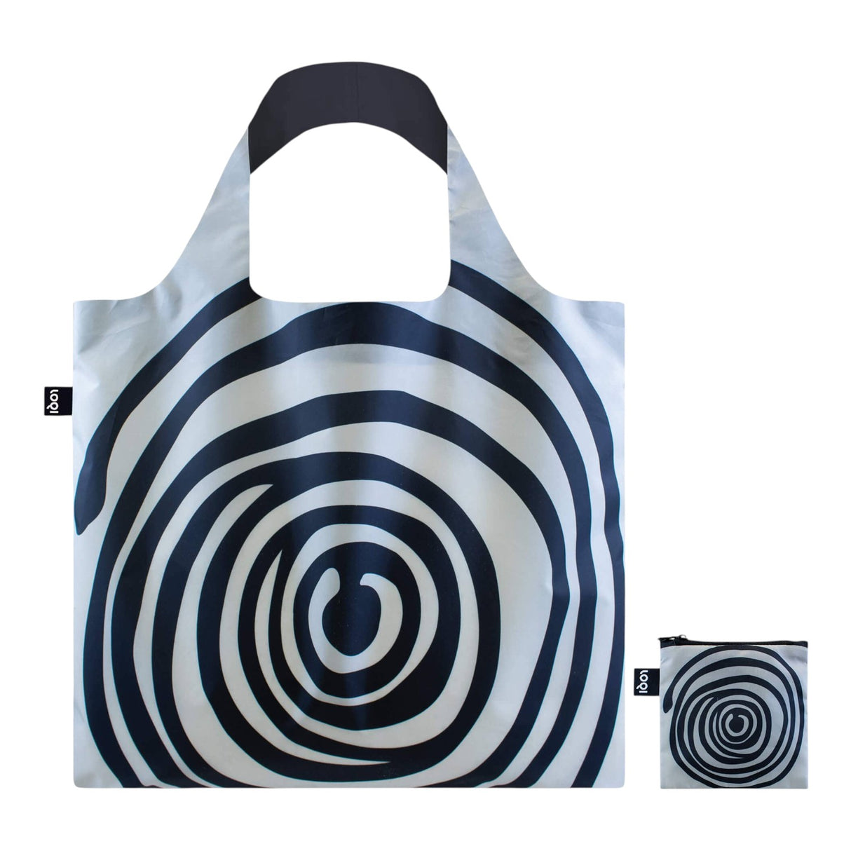 LOQI Spiral Black Recycled Bag