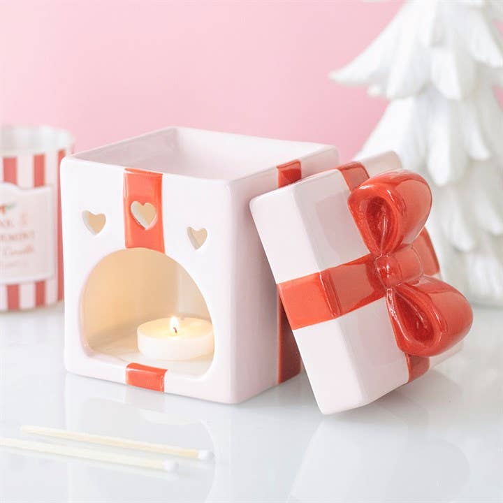 Something Different Wholesale Europe - Pink Present Christmas Oil Burner