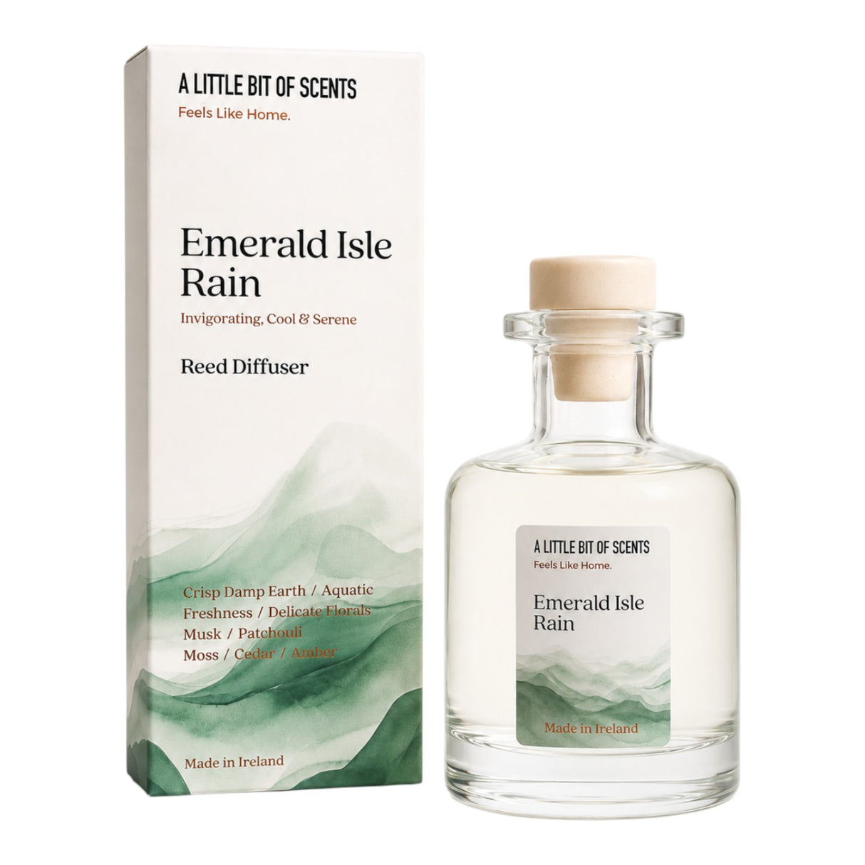 A Little Bit Of Scents Emerald Isle Rain Reed Diffuser