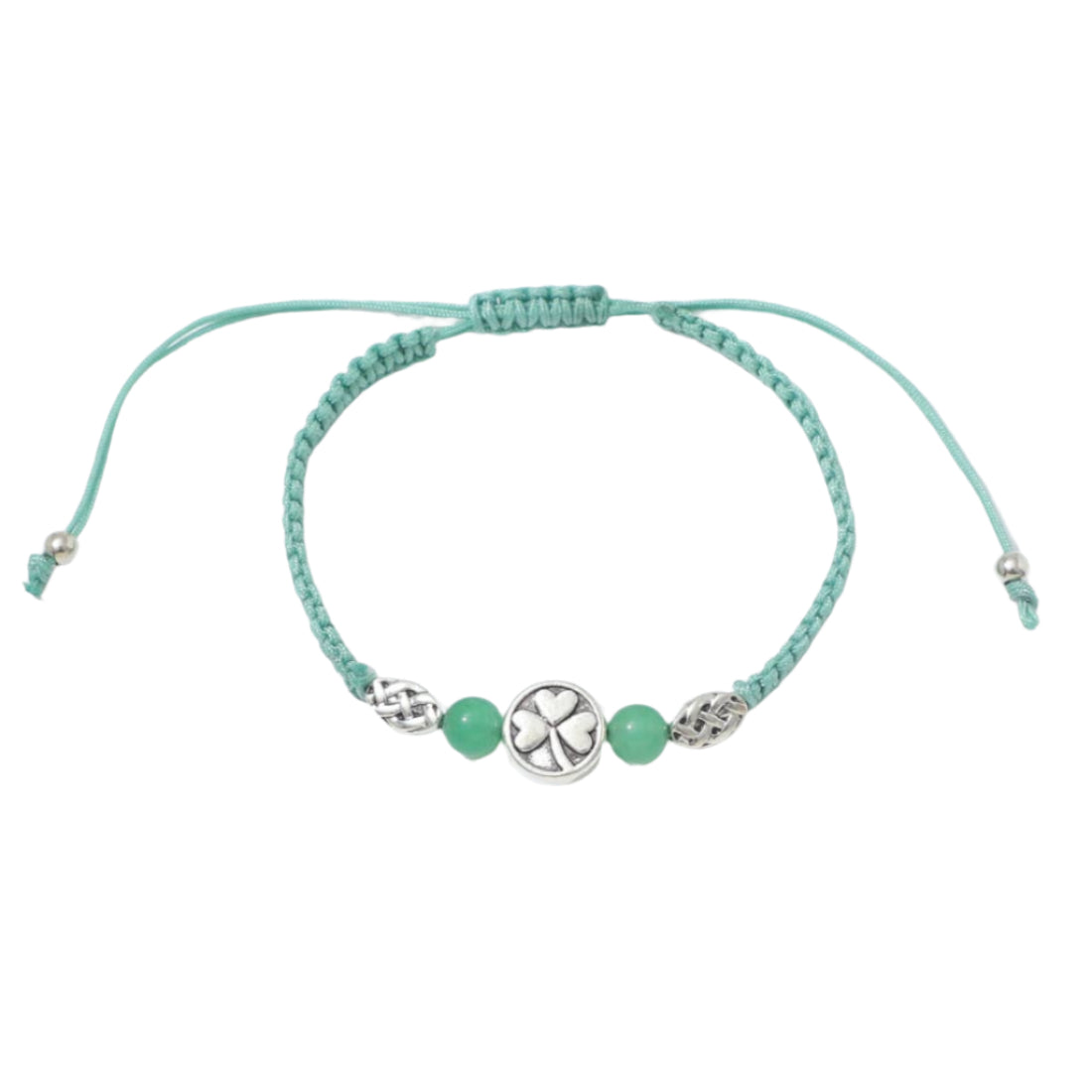 Celtic Ore Shamrock Jade Bracelet