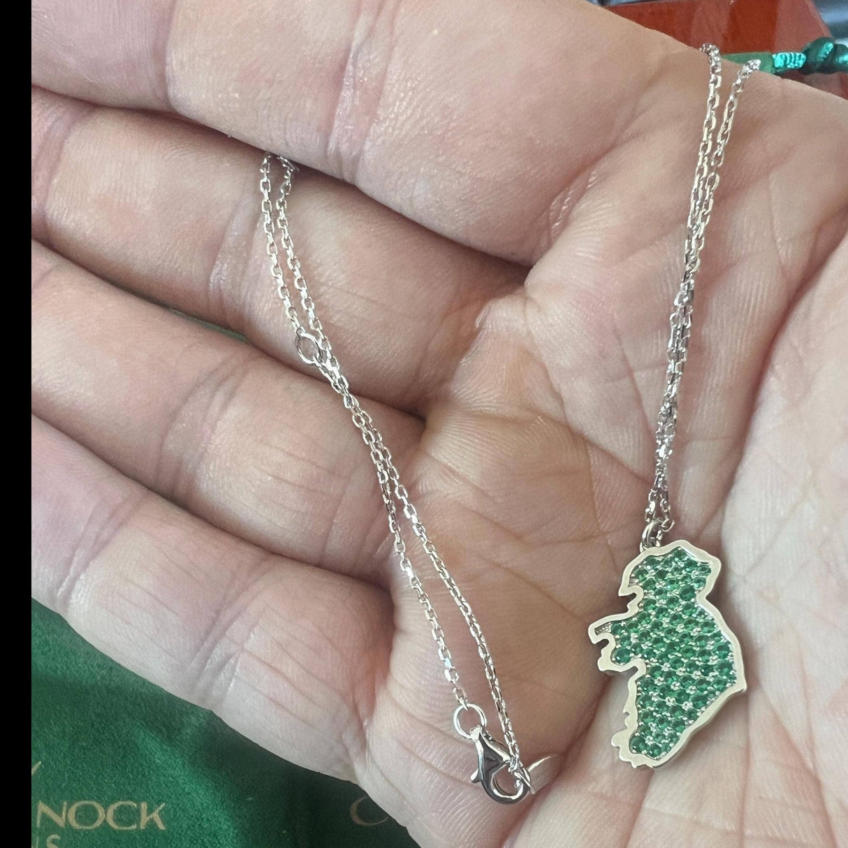 CastleKnock Designs Ireland Map Necklace