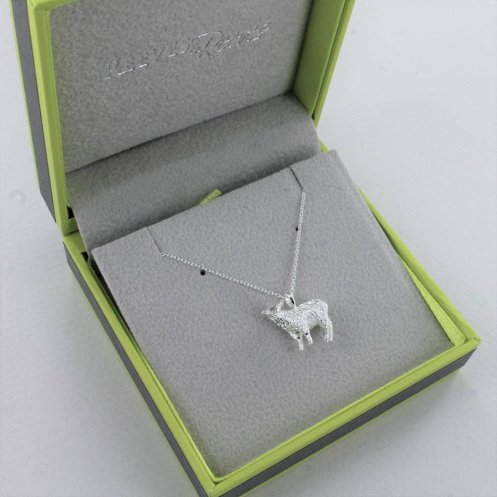Reeves Sterling Silver 3D Sheep Necklace
