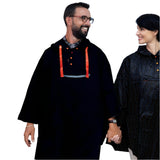 Unisex Navy Blue Rain Poncho