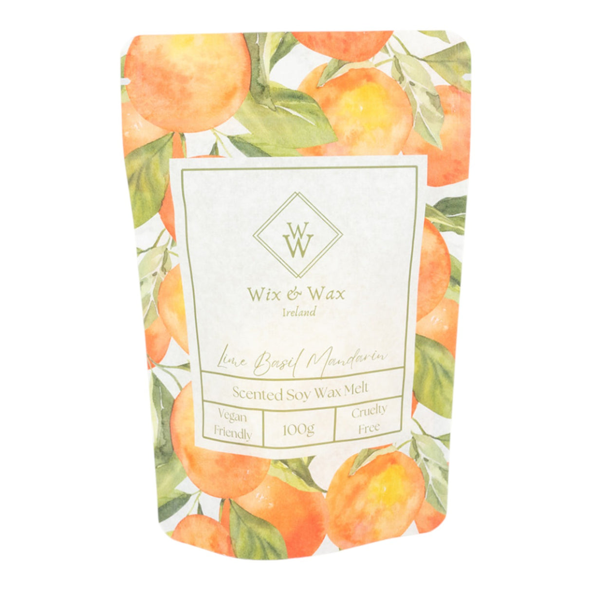 Wix & Wax Lime Basil & Mandarin Brittle Wax Melt