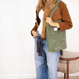 De La Mur Small Moss Zipper Bag