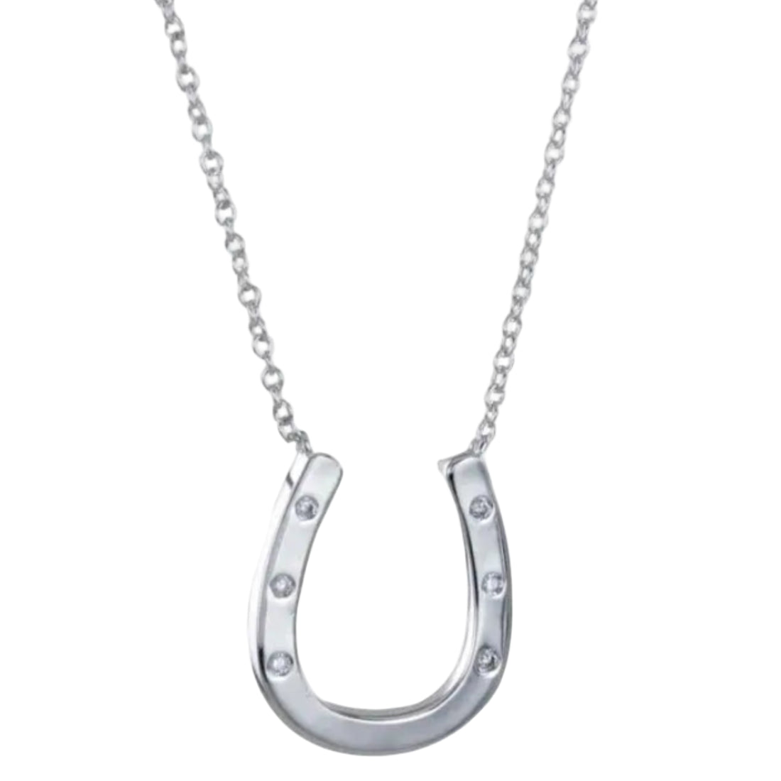 Reeves Pave Horseshoe Necklace
