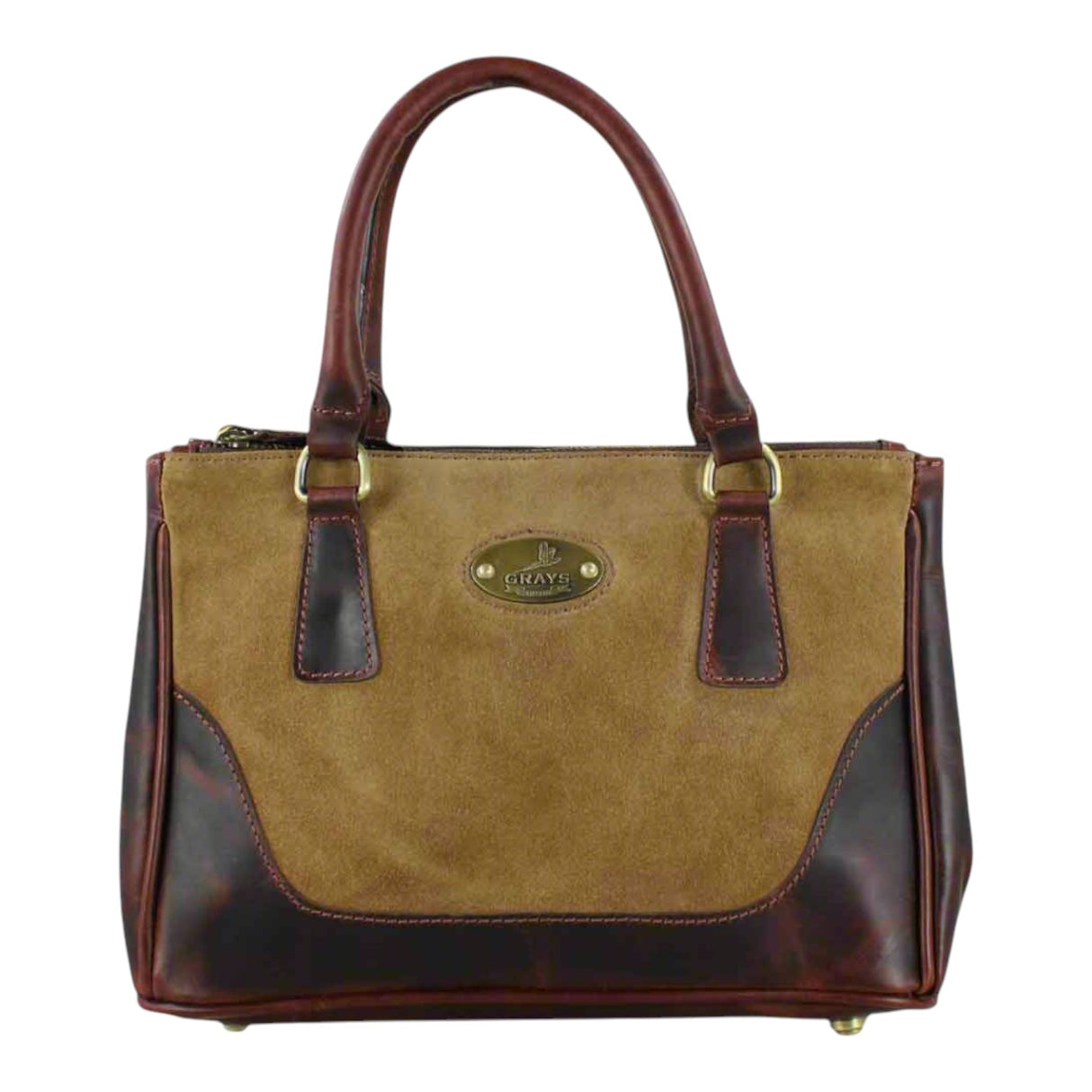 Grays 1922 Jodie Handbag Brown and Suede