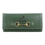 Grays 1922 Lily Snaffle Purse in Green Leather