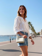 Suie Valentini Leather Mini Shoulder Bag