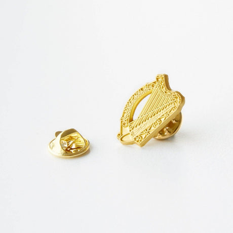 CastleKnock Designs Irish Harp Suit Pin - Gold