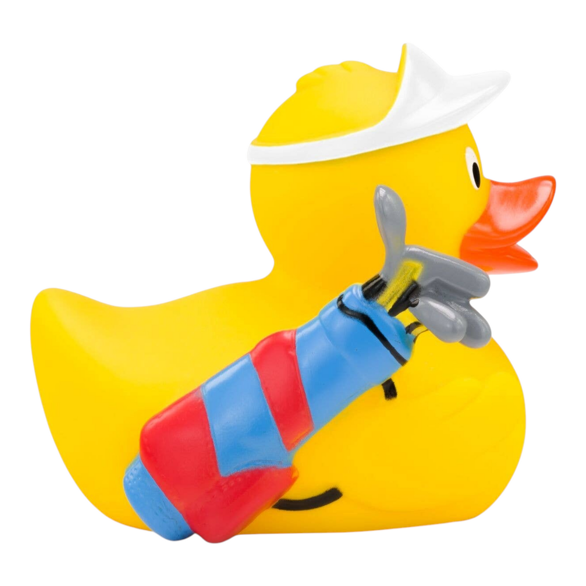 Connemara Country ROEMER WELLNESS Georg golfer rubber duck wearing a white cap and carrying a golf bag