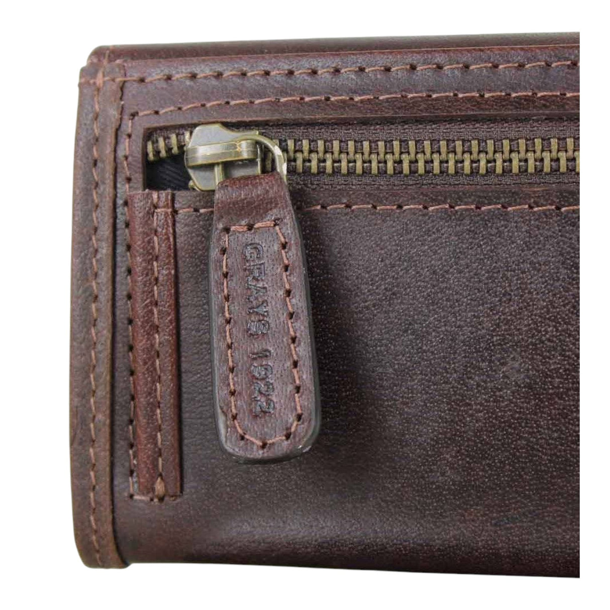 Grays 1922 Lily Snaffle Purse Leather Brown