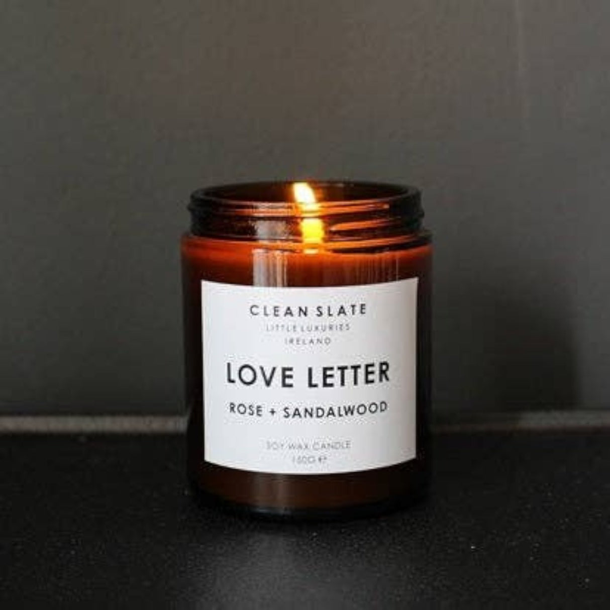 CLEAN SLATE Love Letter Amber Candle