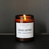 CLEAN SLATE Love Letter Amber Candle