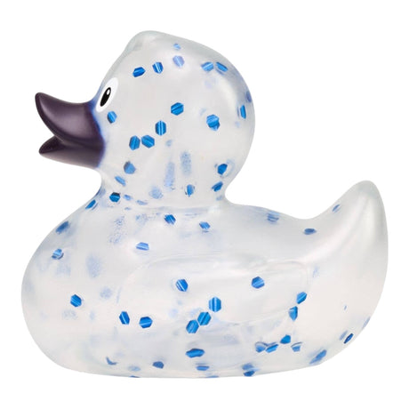 Bibi Blue Glitter Rubber Duck
