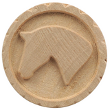 Wooden Cookie Stamp "Lucky Horses"