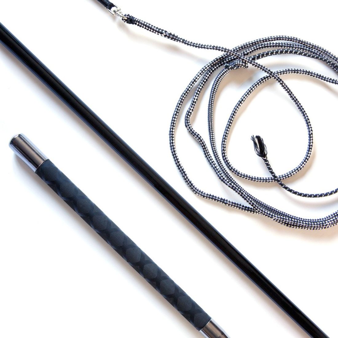 KM Elite Telescopic Black Lunge Whip